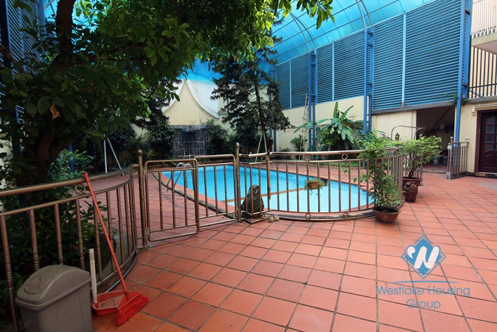 Super spacious mansion with large secluded swimming pool in Tay Ho